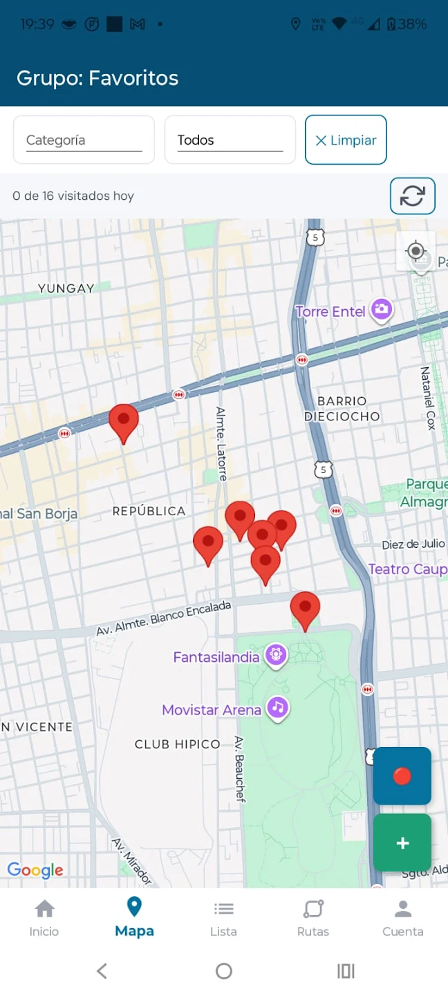 Captura de pantalla UbiApp